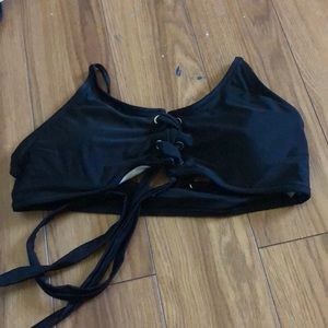 black bikini top